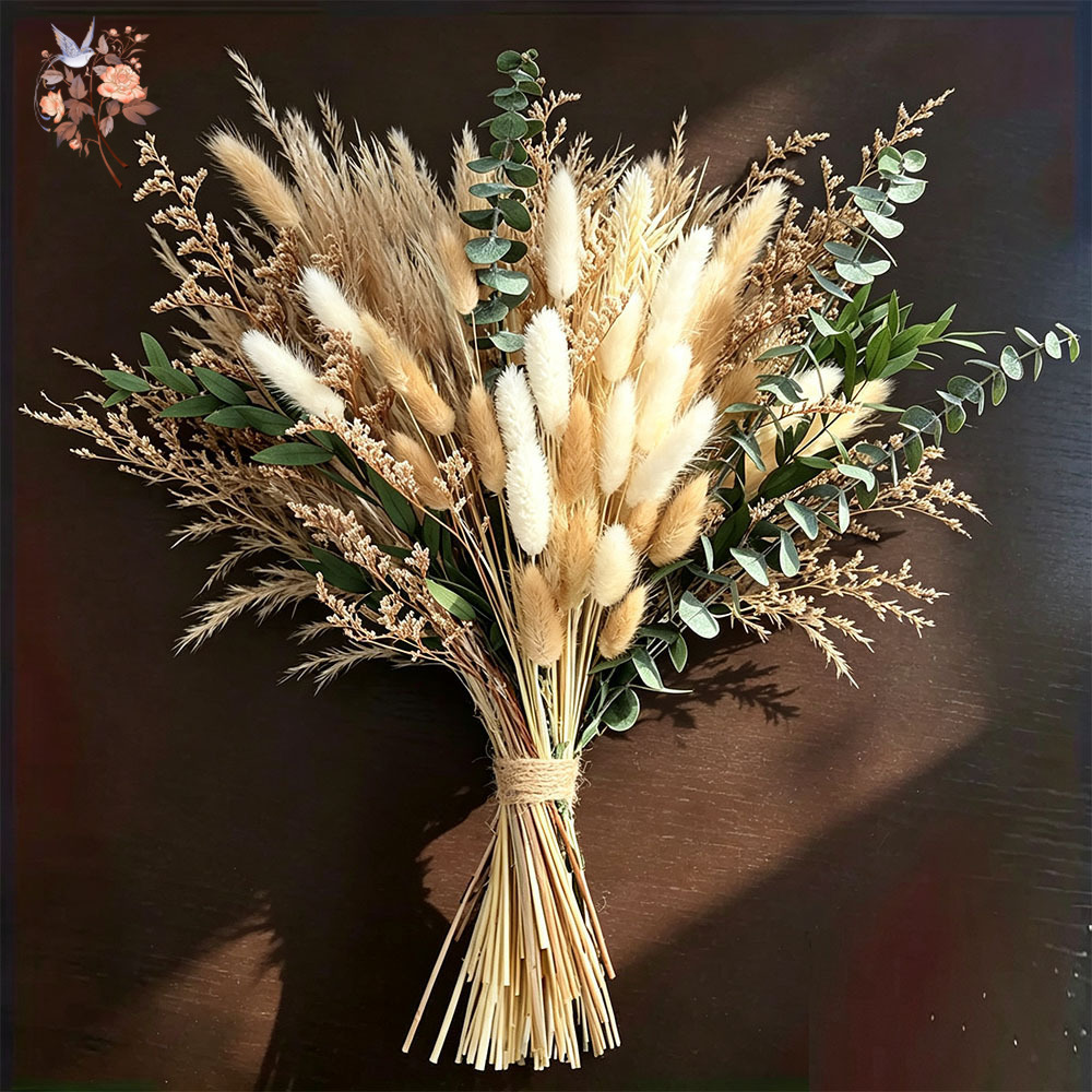 Eucalyptus Preserved - 80 pezzi di fiori secchi naturali,